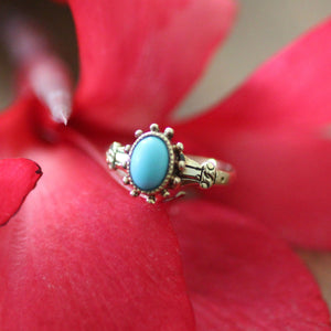 Antique Turquoise Cabochon Ring