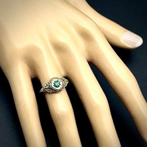 Art Deco 14K Emerald Ring