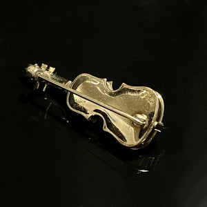 Vintage Violin Brooch