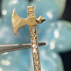 Antique Rose Cut Diamond Brooch/Pendant