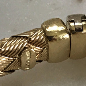 18K Gold Estate Woven Braid Bracelet