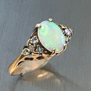 Vintage Opal Pinky Ring
